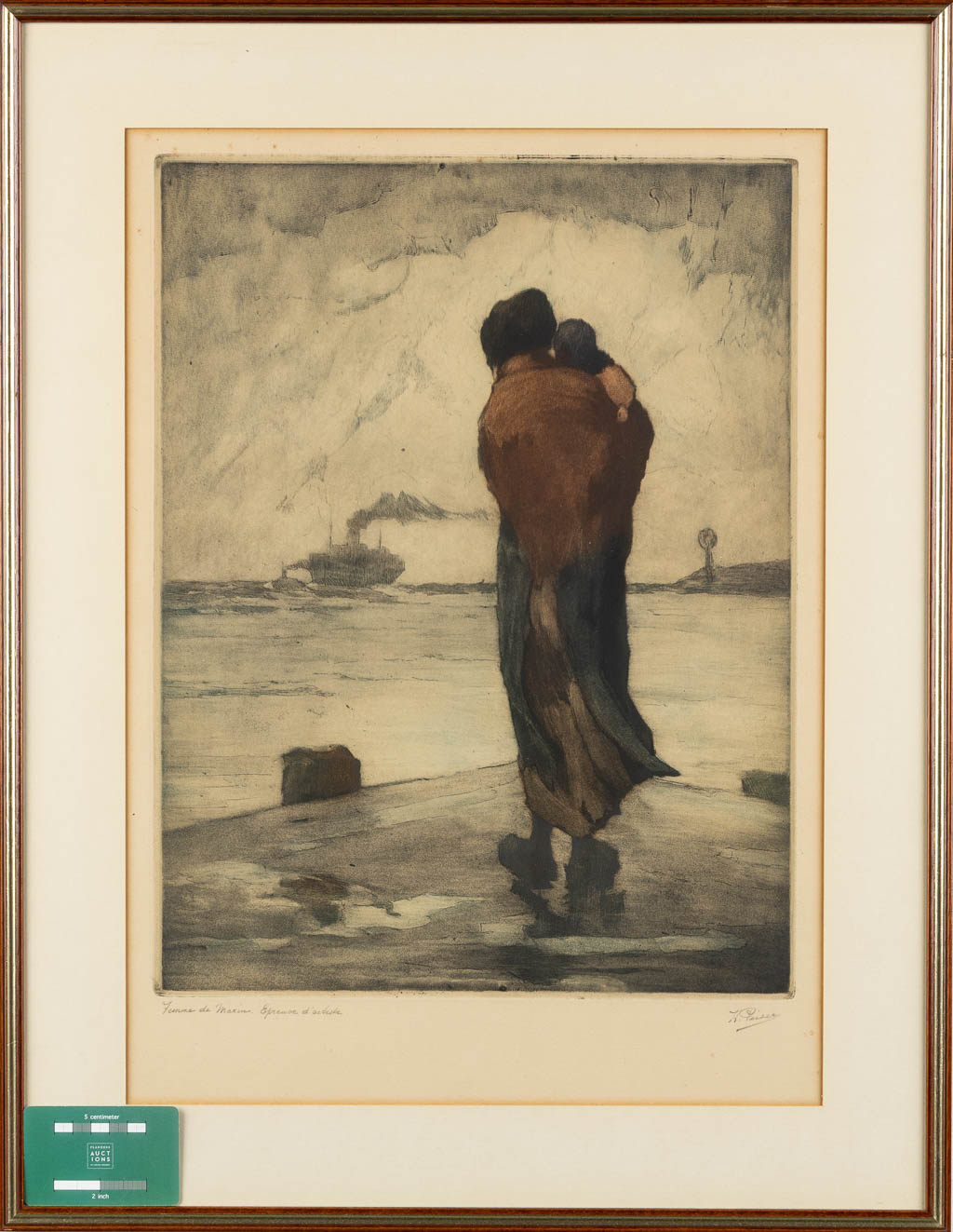 Kurt PEISER (1887-1962) 'Twee ingekleurde etsen' (L:38 x H:53 cm)
