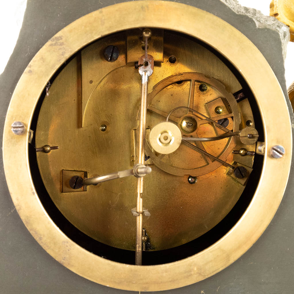 An antique mantle clock 