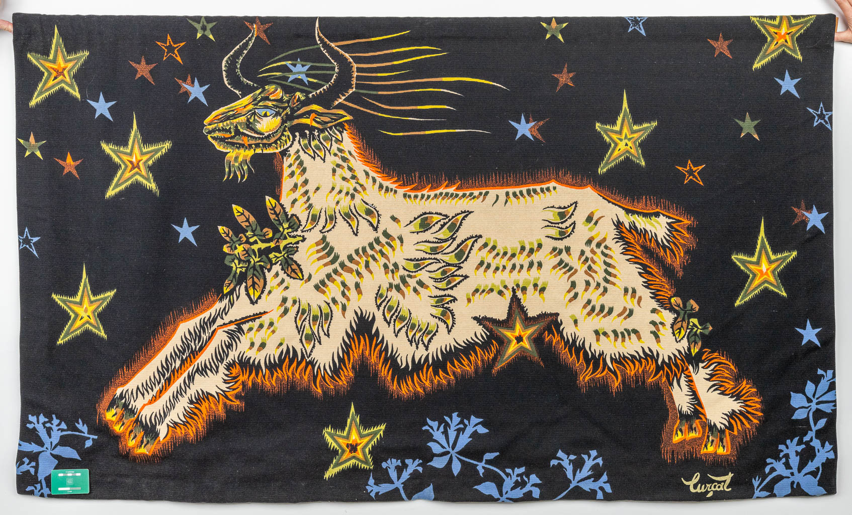 Jean LURÇAT (1892-1966) 'D'Etoile' a tapestry, numbered 156. (H:109cm)