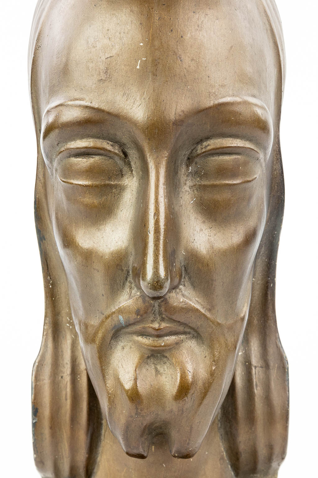 Jan ANTEUNIS (1896-1973) 'Christus' een buste gemaakt uit plaaster. (H:42cm)