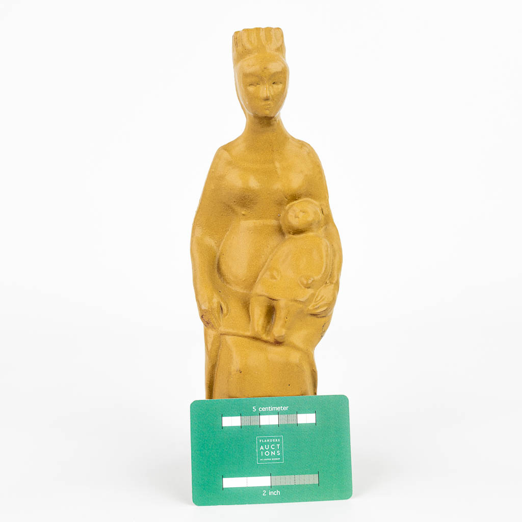 A statue of Madonna with a child made by Perignem. (H:25cm)