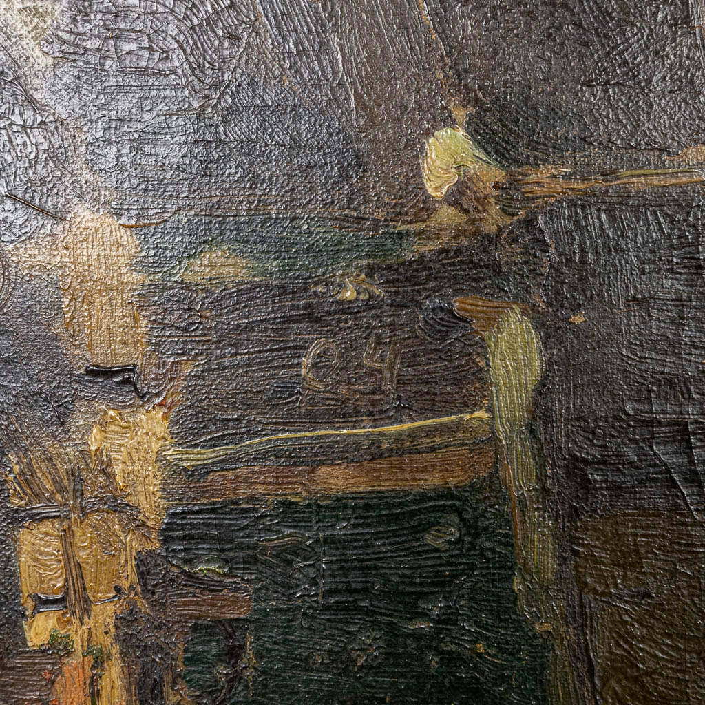 Armand APOL (1879-1950) 'Marine' een schilderij, olie op doek. Gemerkt rechts onderaan. (118 x 98 cm)