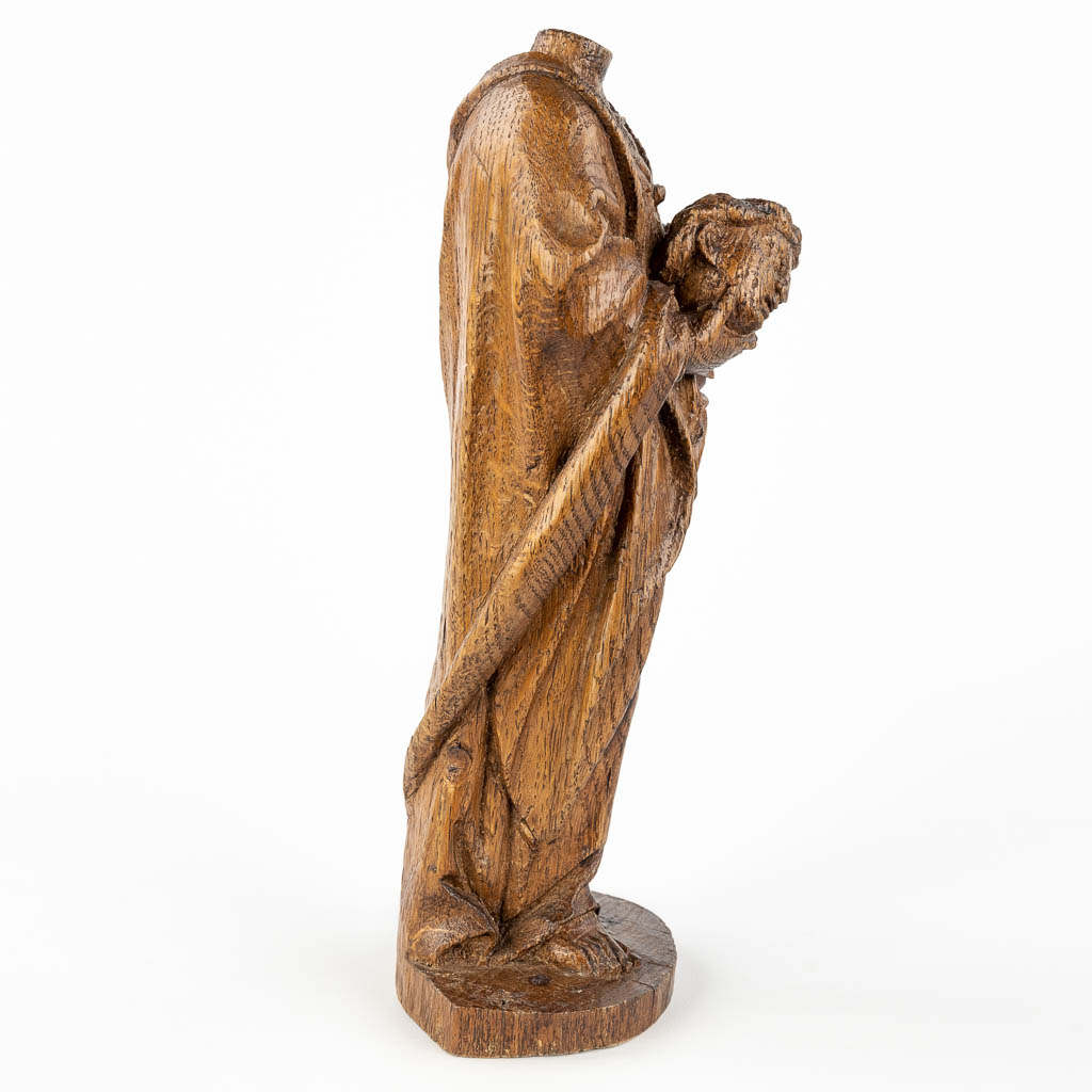 An antique wood sculpture 