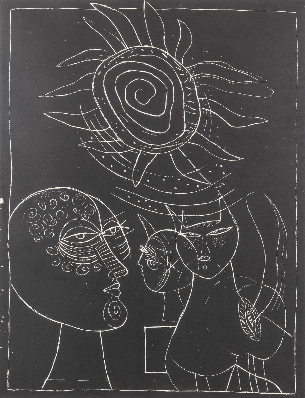 CORNEILLE (1922-2010) een lithografie, Epreuve D'Artiste, 15/25 1978. (W:49 x H:64 cm)