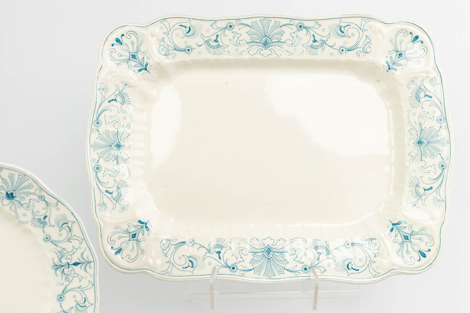 A large dinner service made of porcelain in the UK and marked 