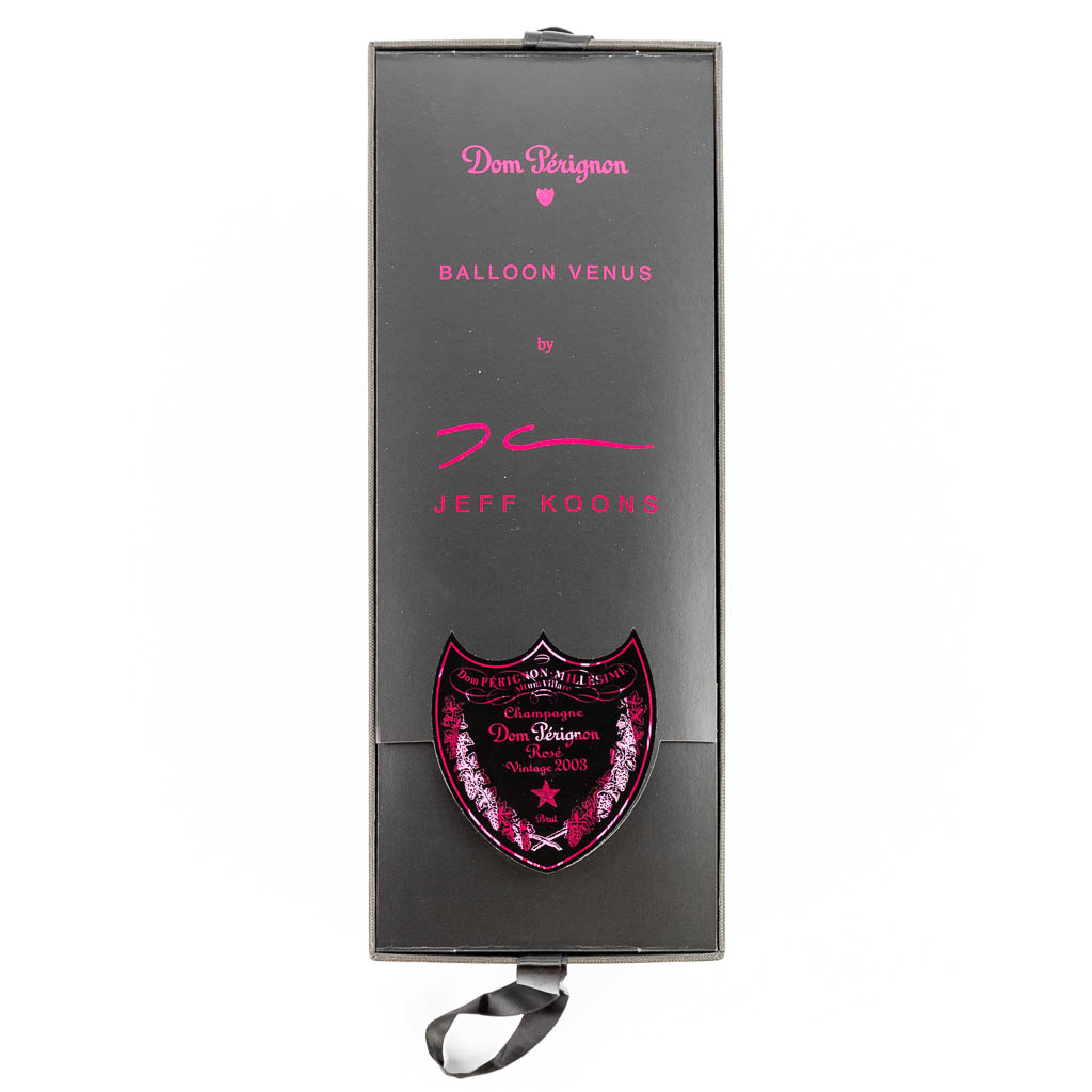 1 x Dom Pérignon Rosé Champagne 2003 Vintage Brut (Limited Edition by Jeff Koons). 