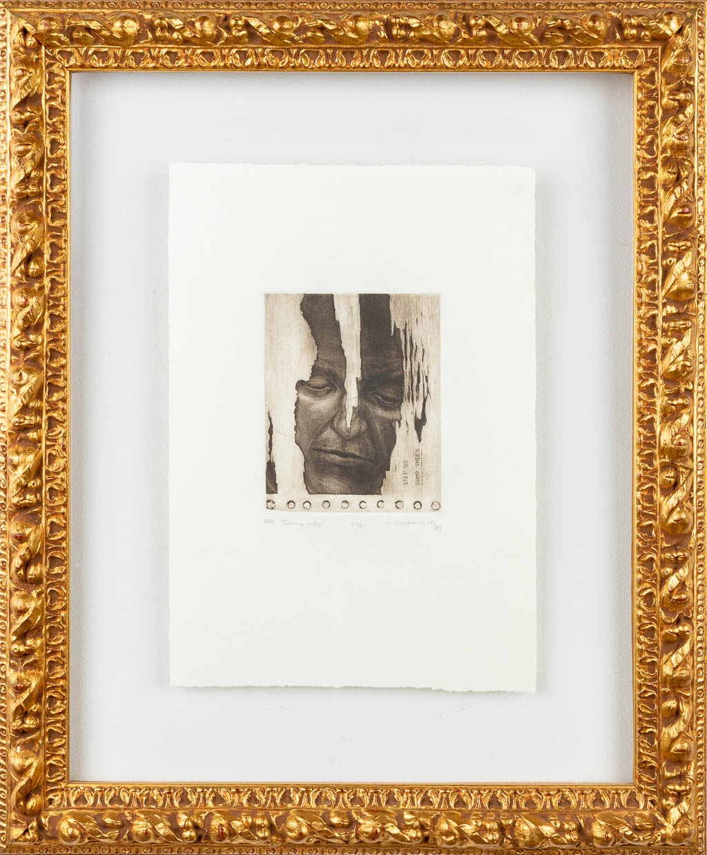 Rik SLABBINCK (1914-1991) 'Dump Index' een lithografie genummerd 20/25, 1989. (12,5 x 15 cm)