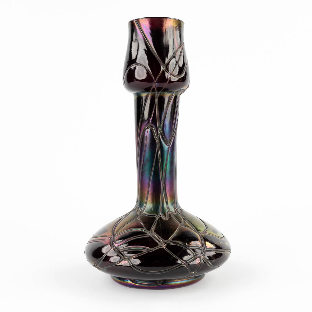 Pallme-Konig 'Vaas' iriserend glas (H:26 x D:15 cm)