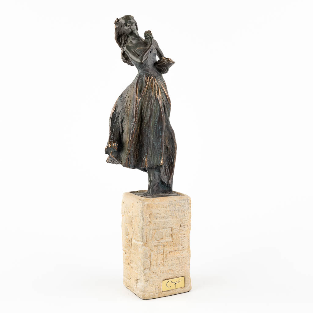 Joan MIRO (1893-1983)(naar) 'Primavera II' gepatineerd brons. 286/3999. 1992. (H:19 cm)