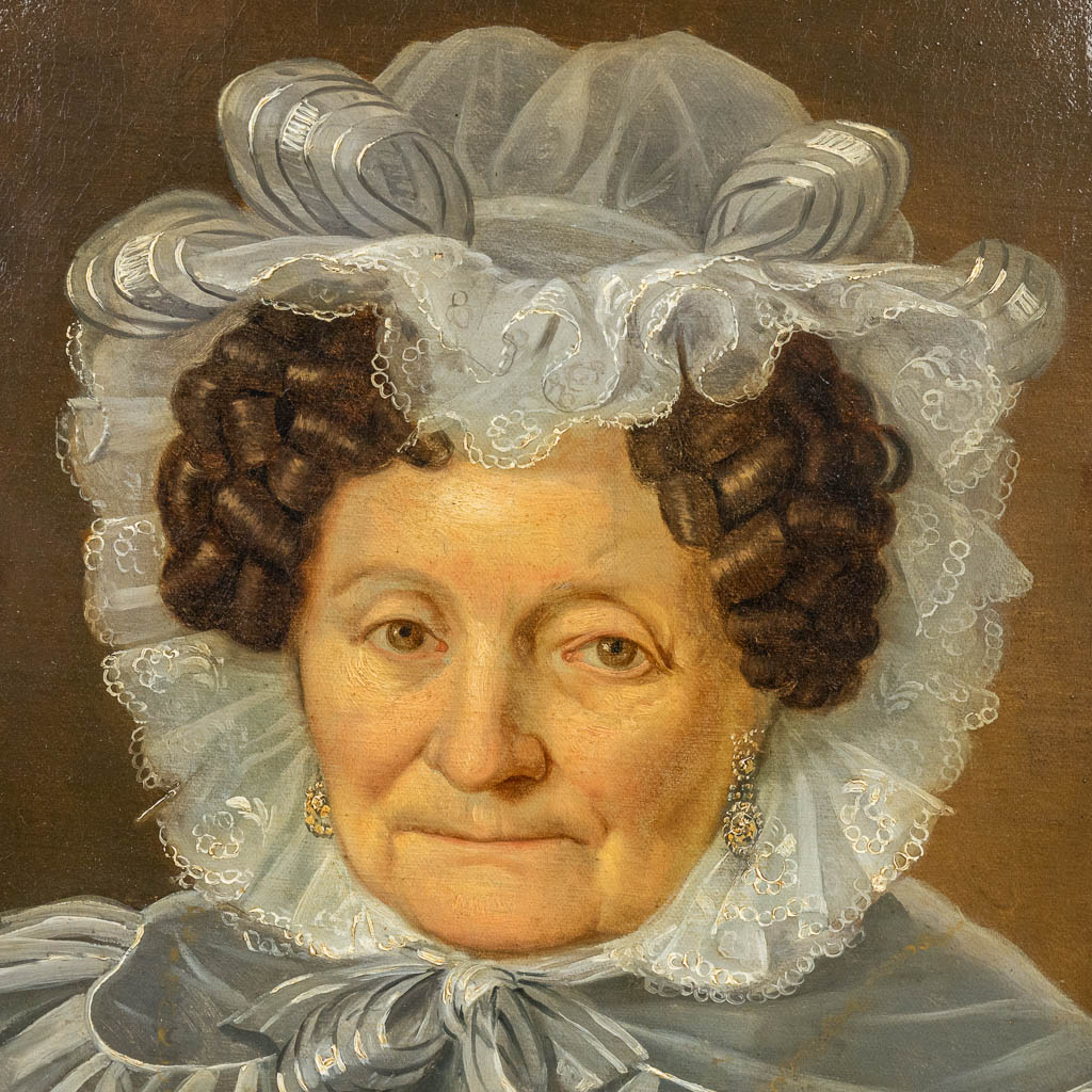 Een portret van Mathilde van Wevelinghoven (1749-1834), olie op doek (50 x 60 cm)