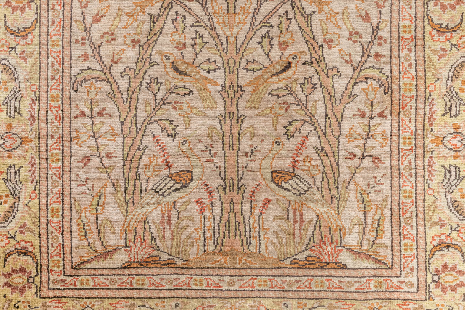 Two Oriental hand-made carpets, Kayseri & Keshan. (D:151 x W:104 cm)