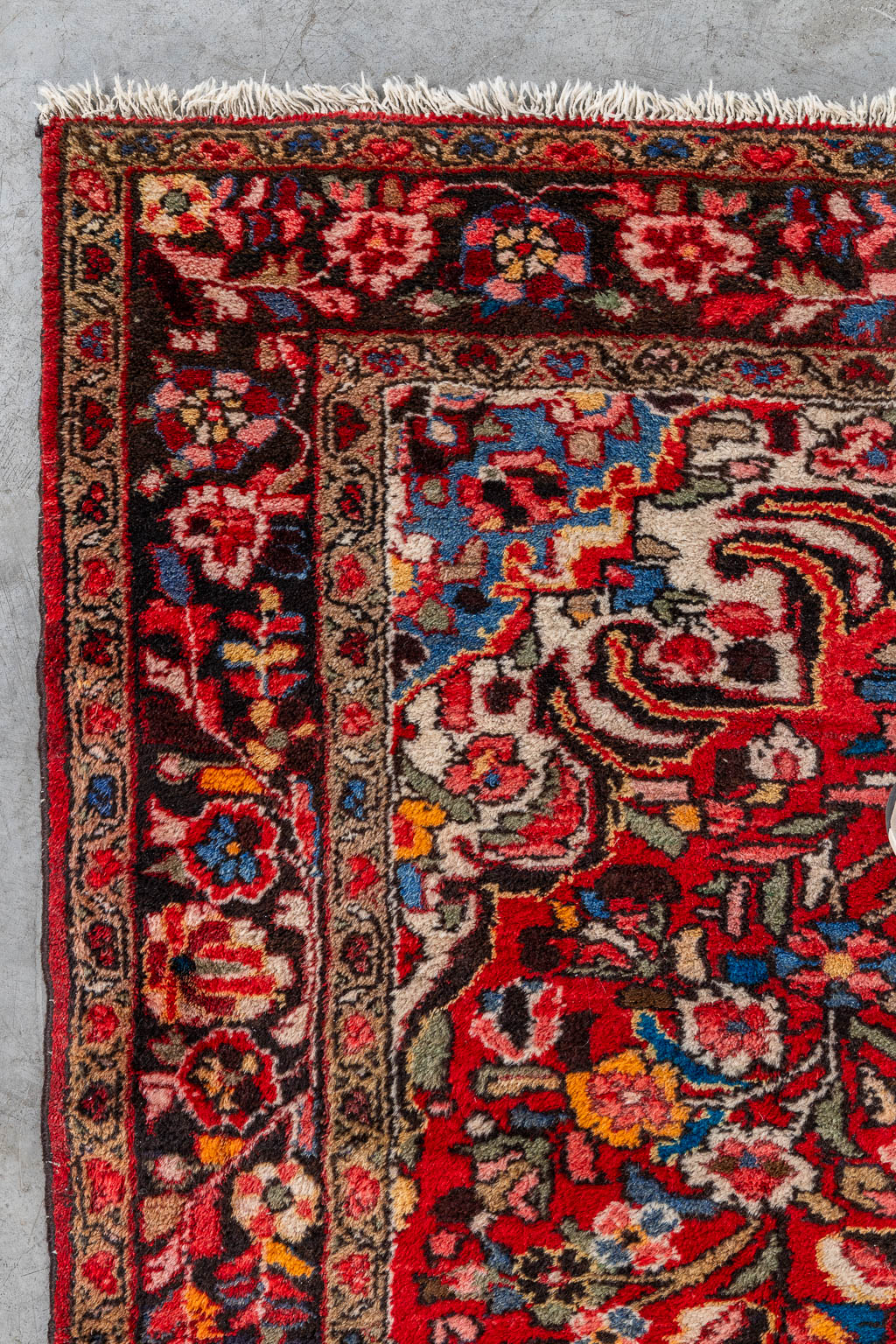 Een Oosters, handgeknoopt tapijt, Keshan. (L:217 x W:158 cm)