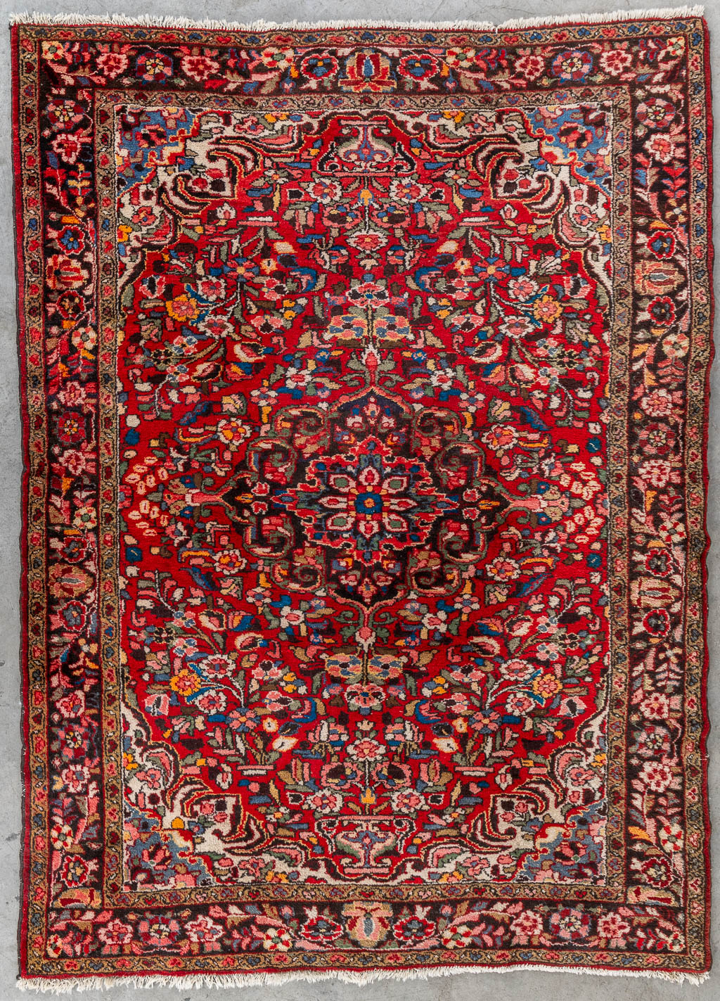 Een Oosters, handgeknoopt tapijt, Keshan. (L:217 x W:158 cm)
