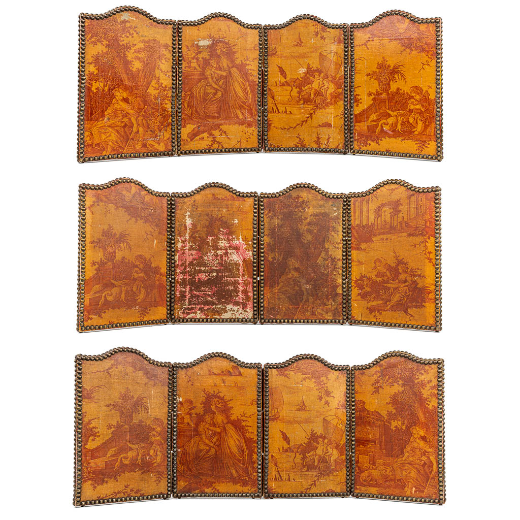 A collection of 3 decorative room (table)dividers. (H:41cm)