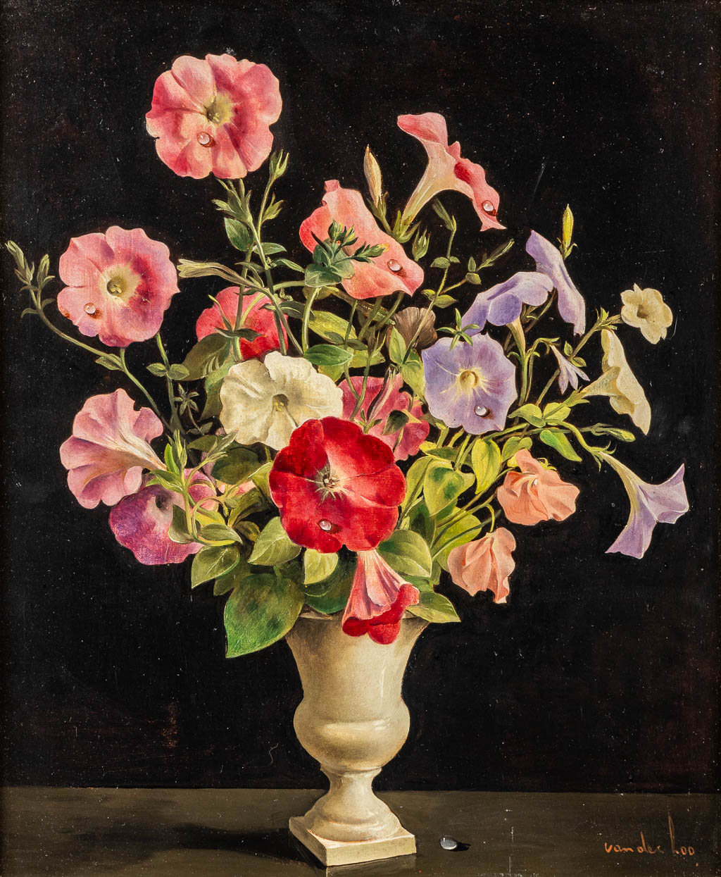 Jan VAN DER LOO (1908-1978) 'Flower Vase'. (W:38 x H:45,5 cm)