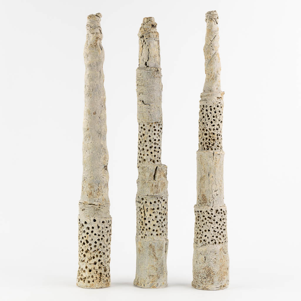 Pia MANU (XX) 'Three Decorative sculptures'. (H:73 cm)