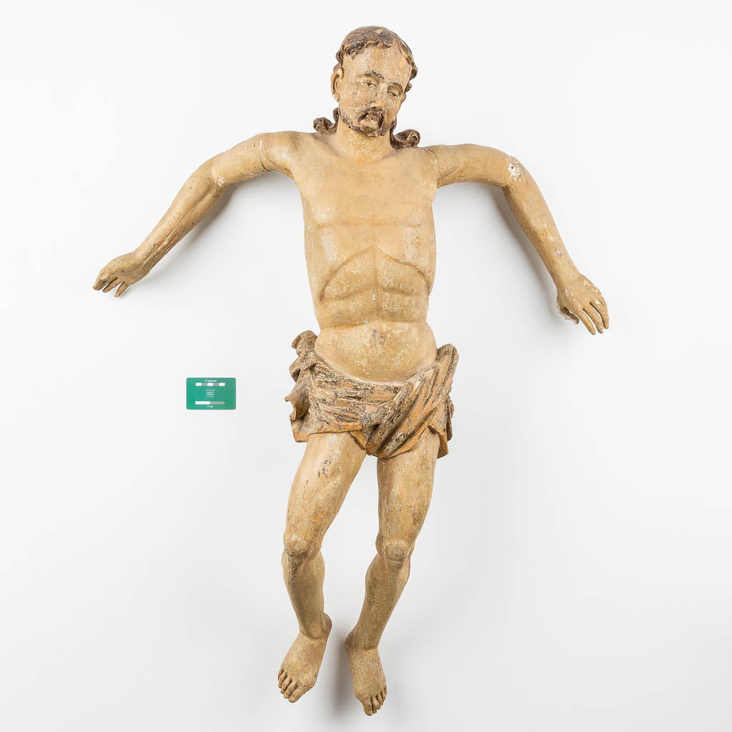 A corpus with original polychrome, Probably Southern Europe, 17th C. (W:83 x H:110 cm)