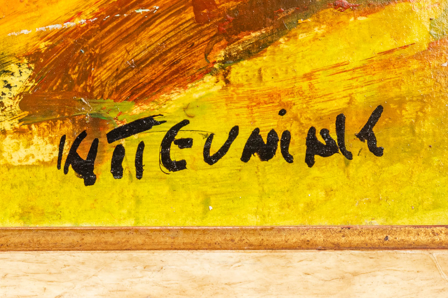 Walter TEUNINK (1941) '2 landschappen', olie op paneel. (40 x 30 cm)
