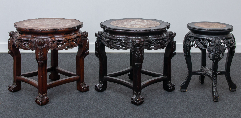  Collection of eastern side tables.