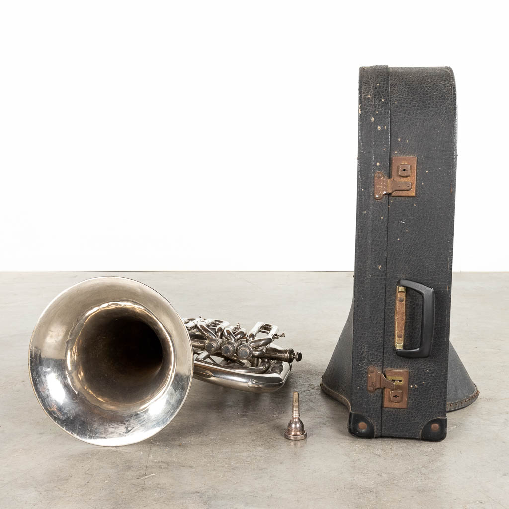 A Brass Tuba, Musical Instrument. The Netherlands, 20th C. (D:47 x W:65 x H:33 cm)