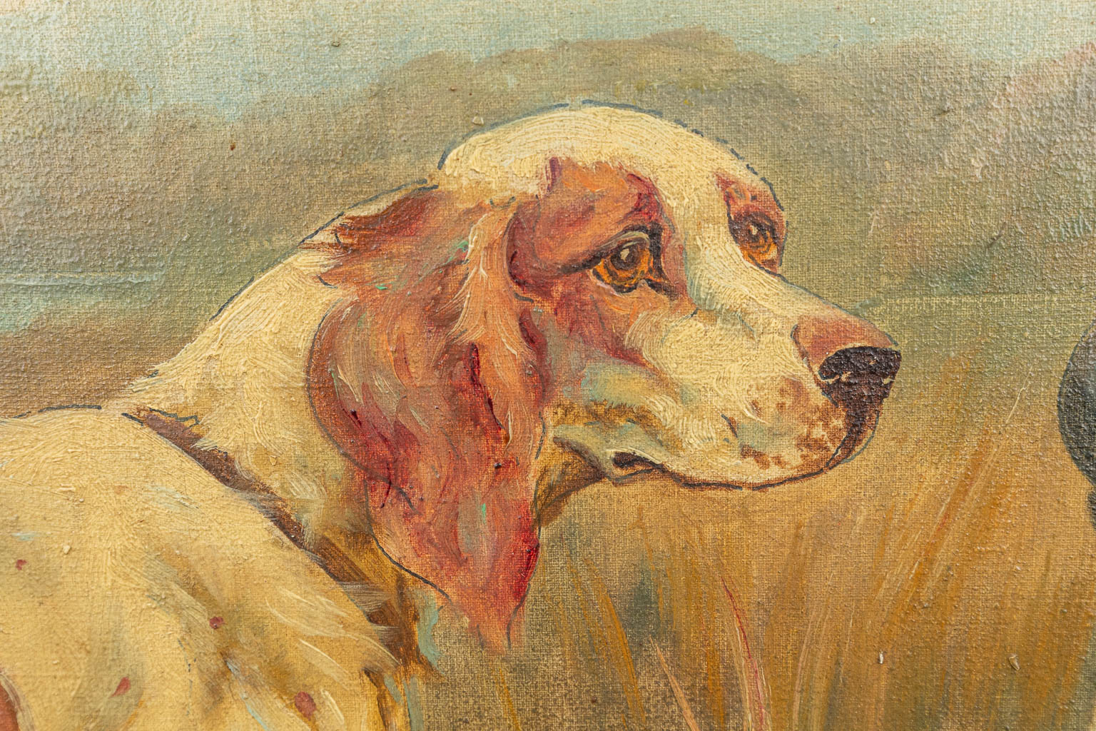 Charles ROLLIER (1912-1968) 'Espagneuls' een schilderij, olie op doek. (99 x 50 cm)