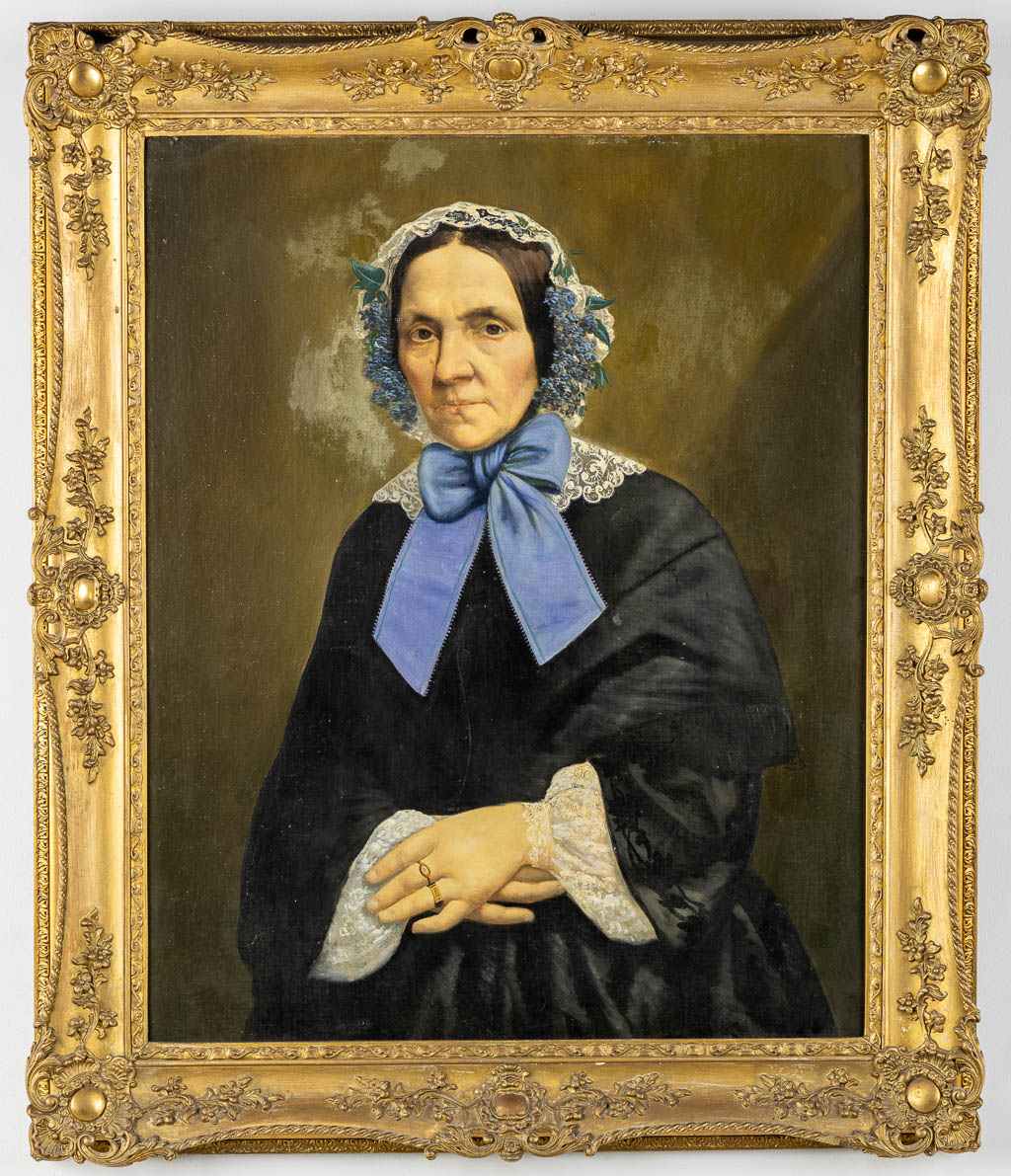 Portrait of Sophie Genoviève, oil on canvas. Ostend, 1856. (W:65 x H:81 cm)
