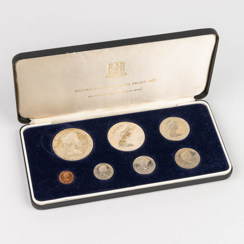 Een collectie munten 'British Virgin Islands' proof set. 
