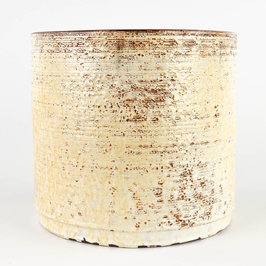 Rogier VANDEWEGHE (1923-2020) 'Cache-Pot' geglazuurde keramiek voor Amphora. (H:25 x D:27 cm)