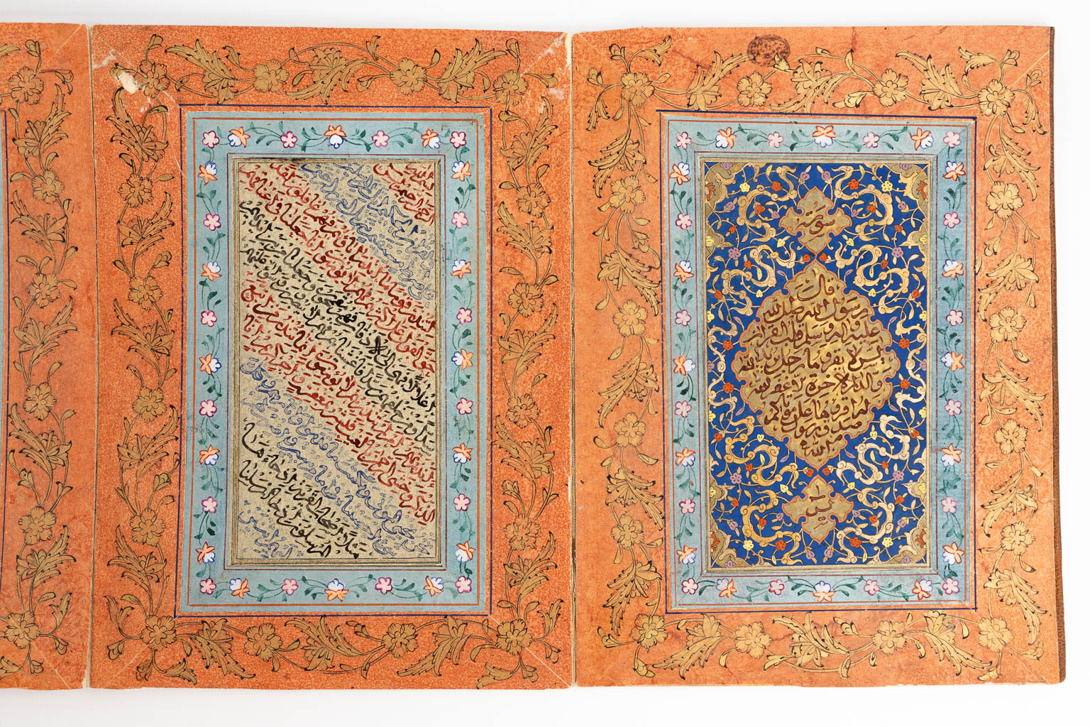 An album of Ottoman Calligraphic Panels (QITA) early 20th C. (W:15 x H:20 cm)