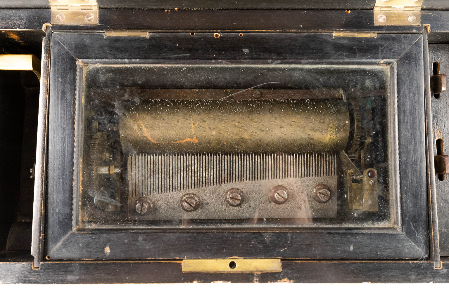 An antique music box, 