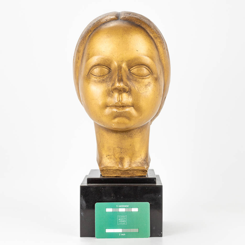 Roger BRACKE (1913-1993) a gilt bust made of plaster. 