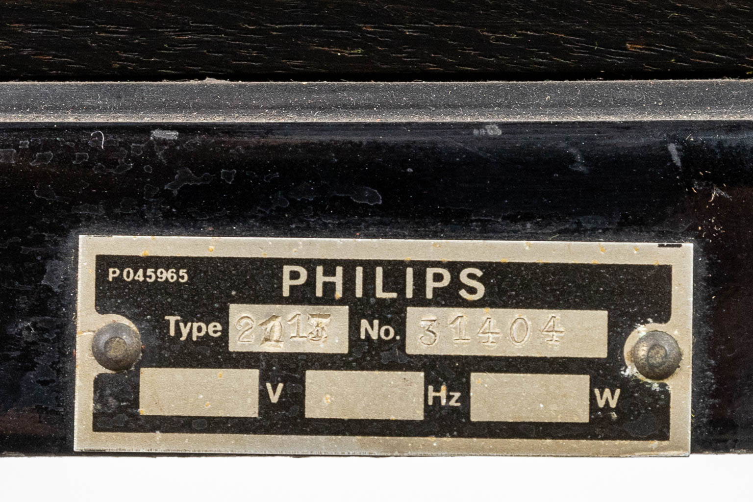A vintage Philips radio made of Bakelite model 2113 
