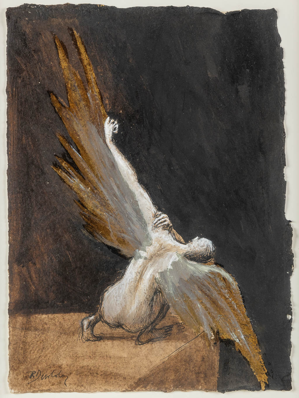 Roland DEVOLDER (1938) 'Angels'. (W:29 x H:39 cm)
