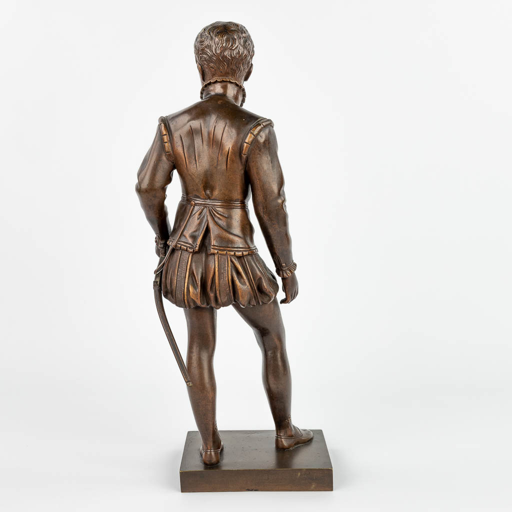 Naar François Joseph BOSIO (1768-1845) Een beeld van Henry IV gemaakt uit brons, 19de eeuw. (H:49cm)