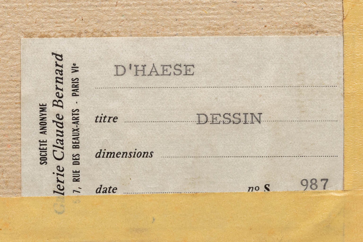 Roel D'HAESE (1921-1996) 'Vissertje diep in de zee' a drawing on paper, 1959. (25,5 x 32 cm)
