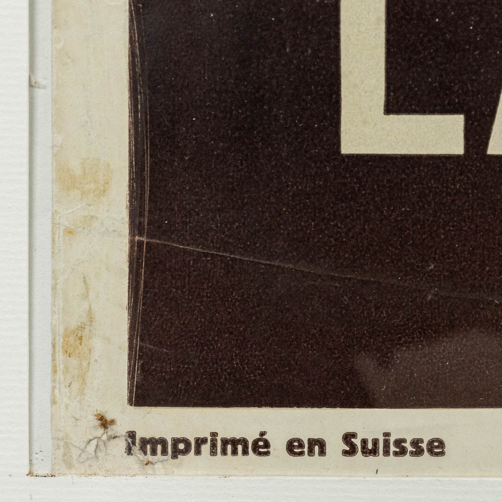 Otto LANDOLT (1889-1951) 'Lucerne, lac des quatre-cantons' een vintage poster. (H:101cm)