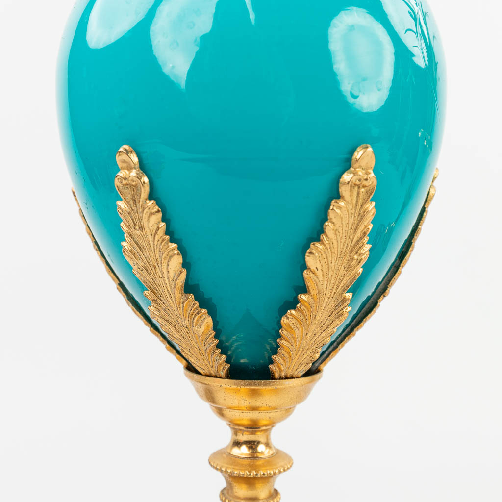 Een collectie van 5 tafellampen in Hollywood Regency stijl. (H:79cm)