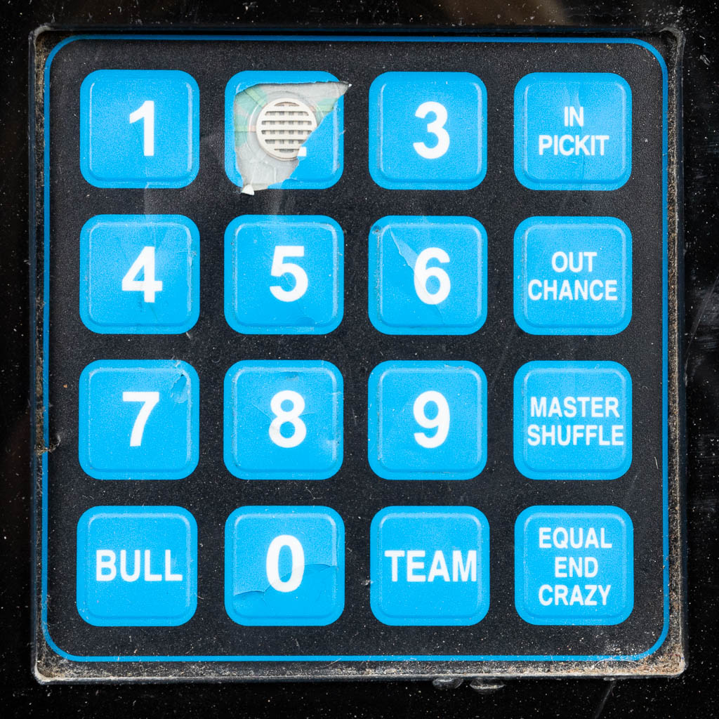A modern darts board with an electronic system, 