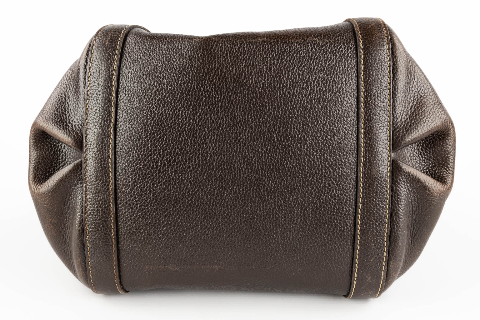 Delvaux Punch, a handbag made of brown leather. (W:30 x H:38 x D:17 cm)