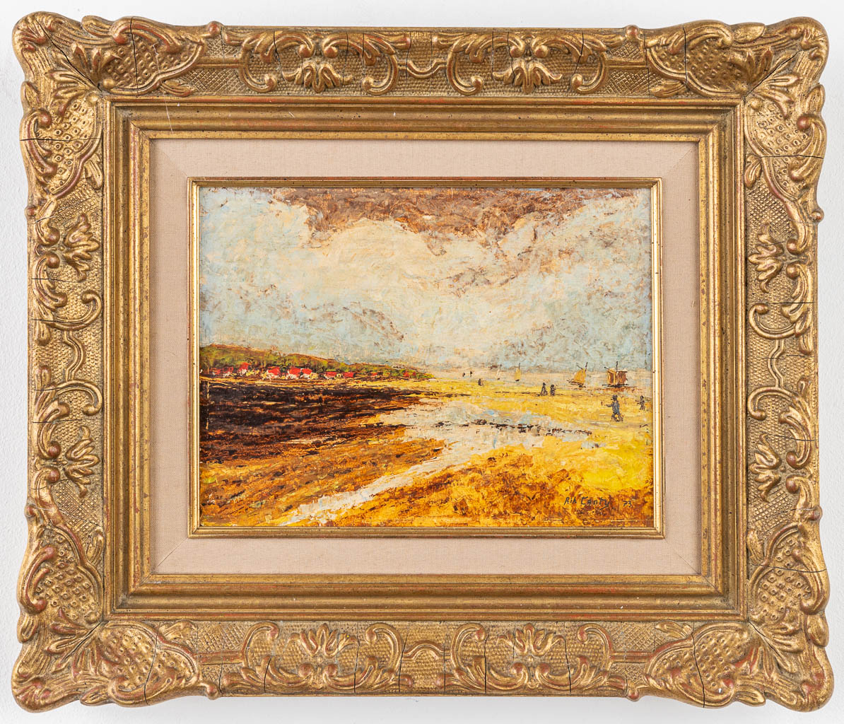 Rik CANTY (XX) een collectie van 2 schilderijen, olie op paneel. 1 gedateerd 1973. (24 x 18 cm)