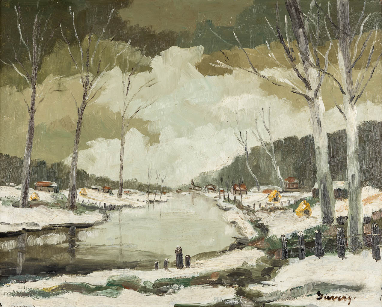  Albert SAVERYS (1886-1964) 'Sneeuwlandschap'.