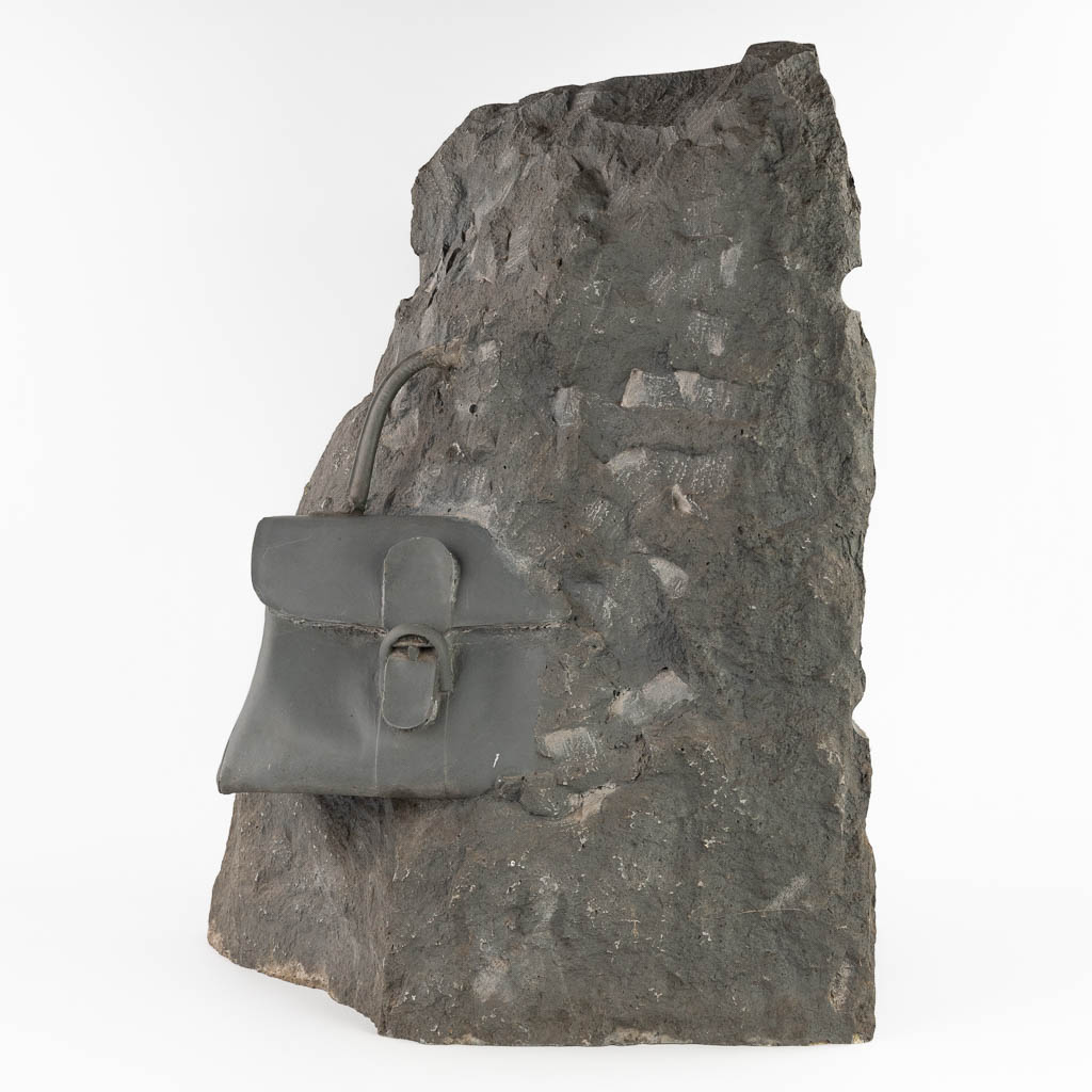 Delvaux 'Brillant' an advertising display, patinated polyester. (D:32 x W:47 x H:69 cm)