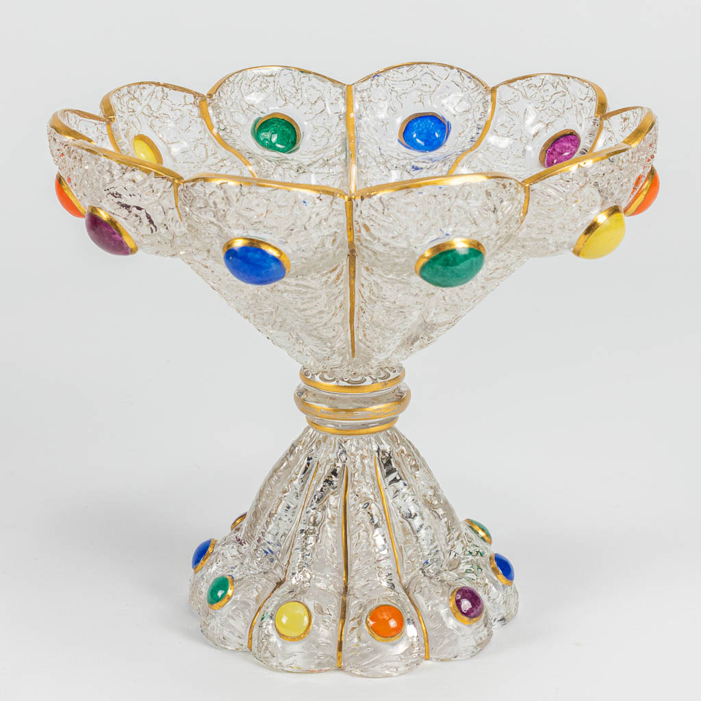 An exceptional set of goblets and glassware, Bohemia, end of the 19th/early 20th C. (18,5 x 9cm)