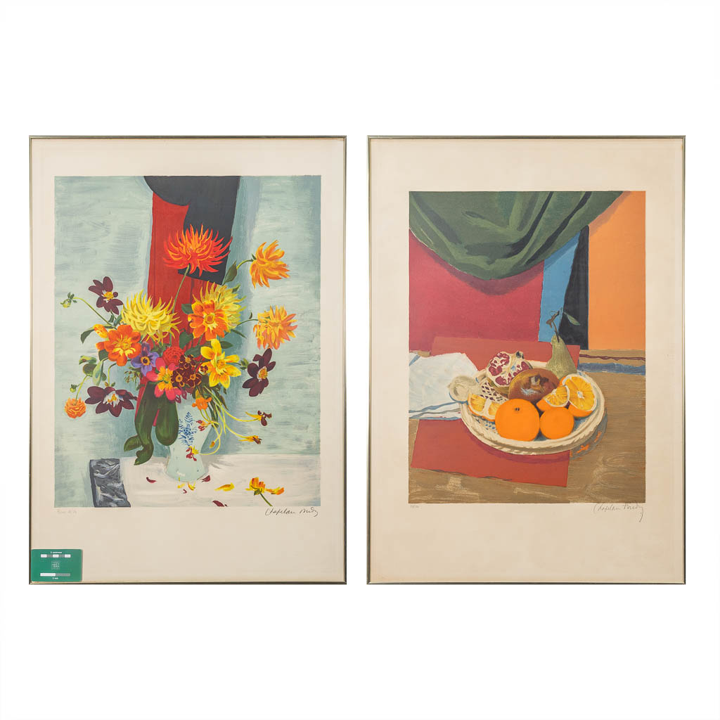 François CHAPELAIN-MIDY (XX) een collectie van 2 lithografieën. (47 x 60 cm)