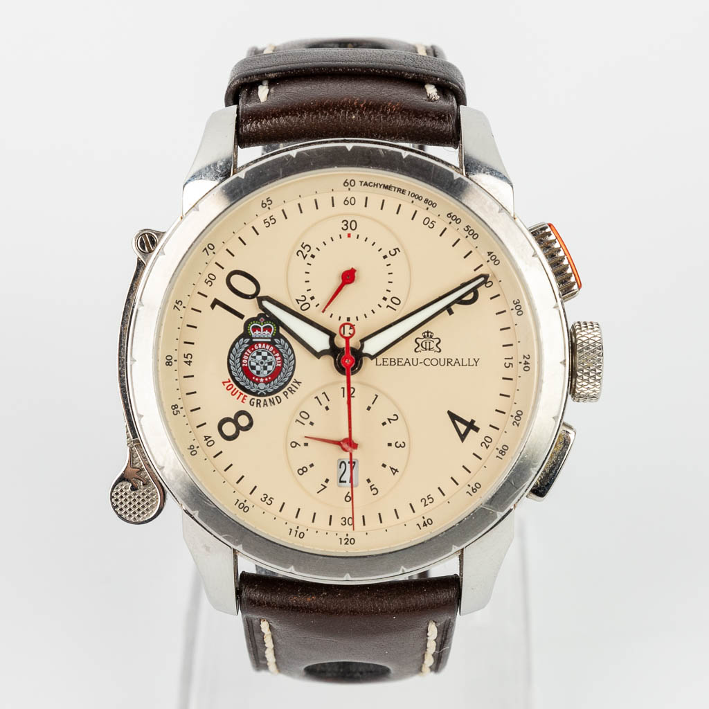  Lebeau-Courally, a men's wristwatch 'Le Baron' edition 'Rally Du Zoute' and numbered 01/25.