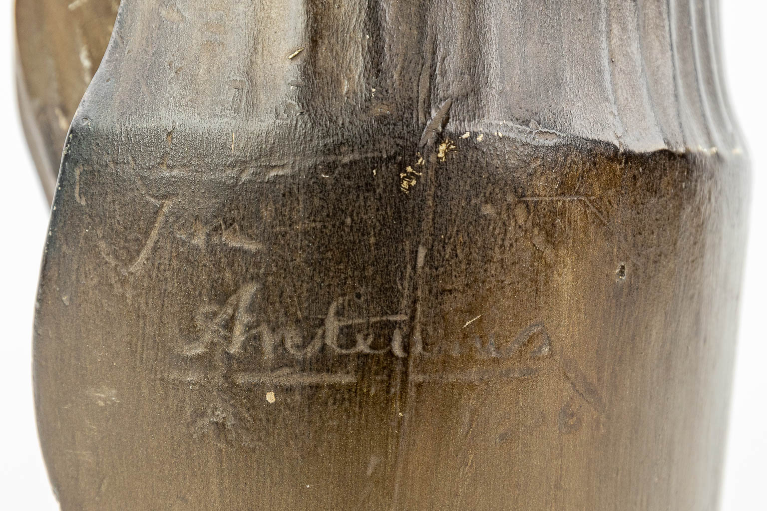 Jan ANTEUNIS (1896-1973) 'Christus' een buste gemaakt uit plaaster. (H:42cm)