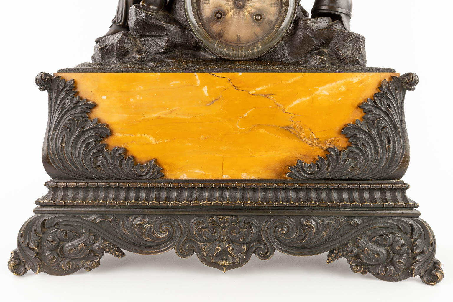 An antique mantle clock 