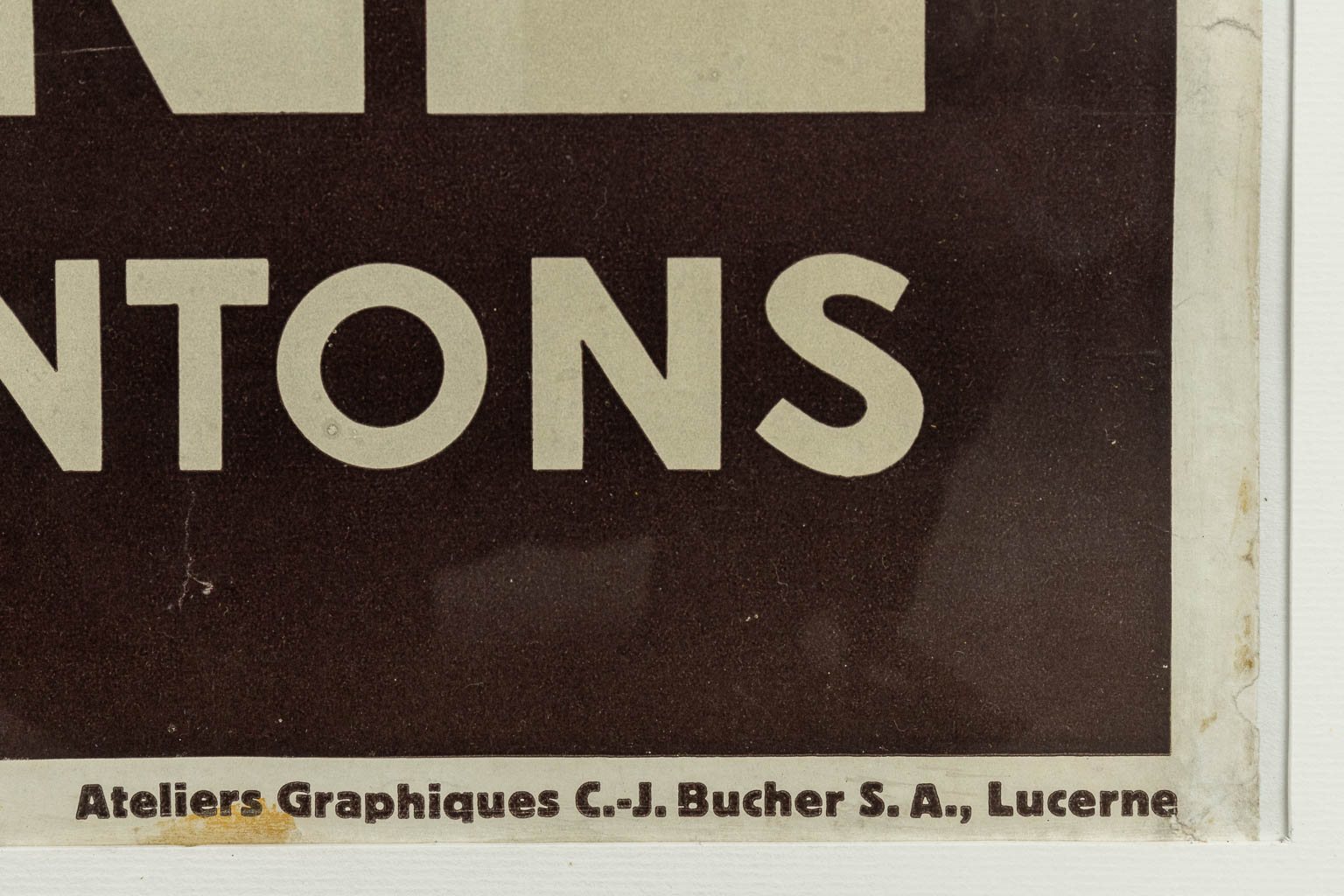 Otto LANDOLT (1889-1951) 'Lucerne, lac des quatre-cantons' a vintage poster. (H:101cm)