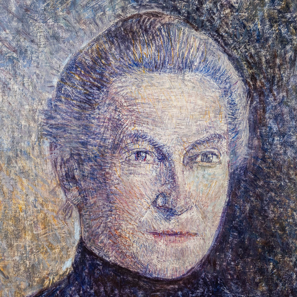 Alfons BLOMME (1889-1979) 'Portret van een dame' olie op doek. 