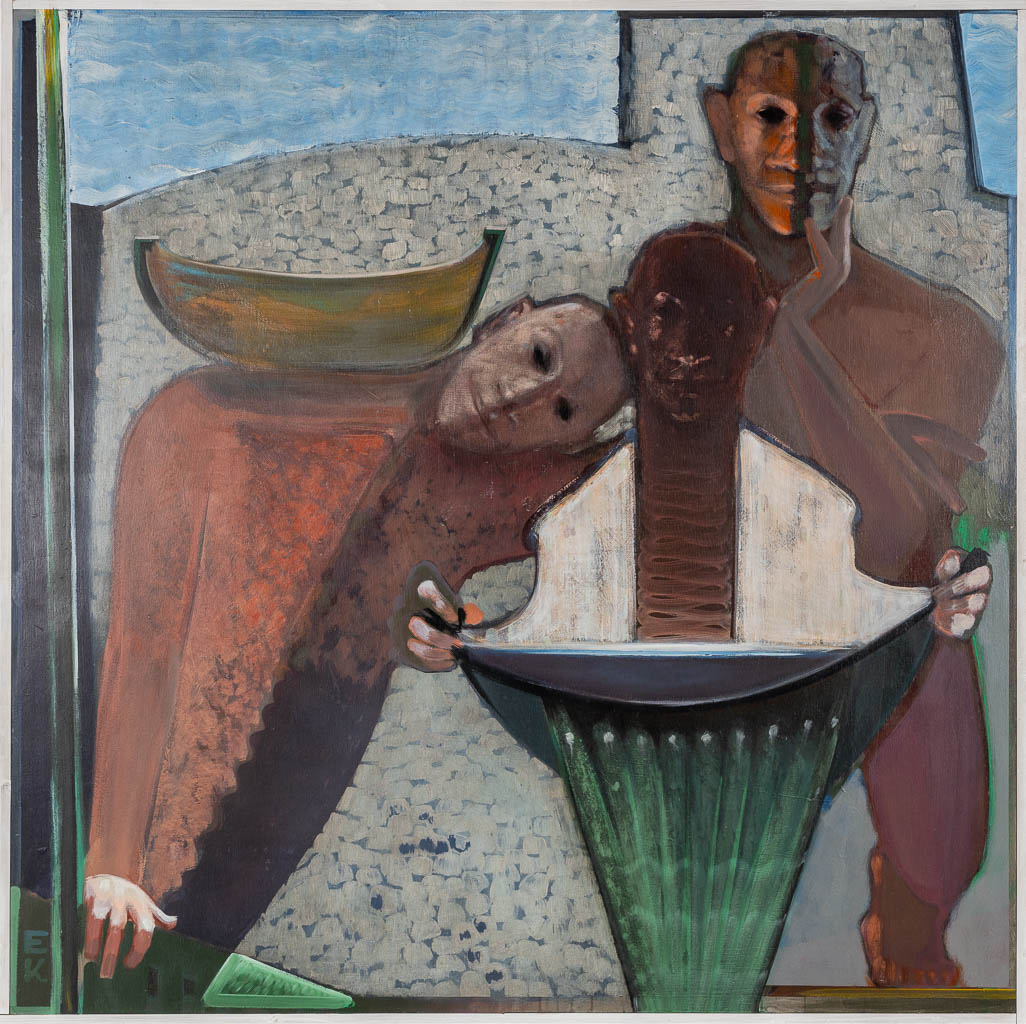 Eric KENGEN (1952) 'Zonder titel'. (W:150 x H:150 cm)